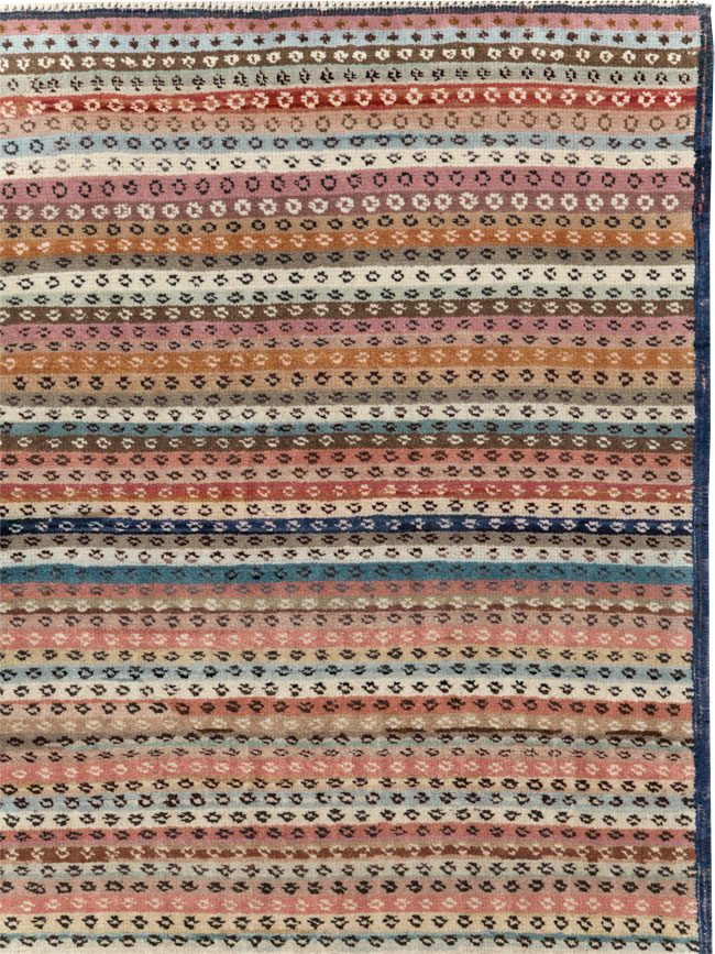 Vintage Turkish Anatolian Wide Gallery Runner, No.31060 - Gsblank