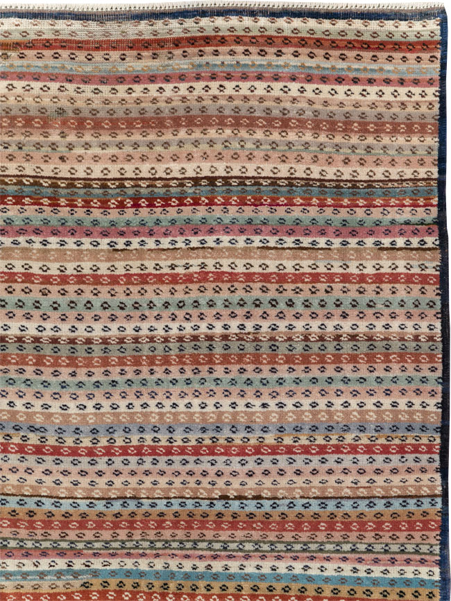 Vintage Turkish Anatolian Wide Gallery Runner, No.31060 - Gsblank