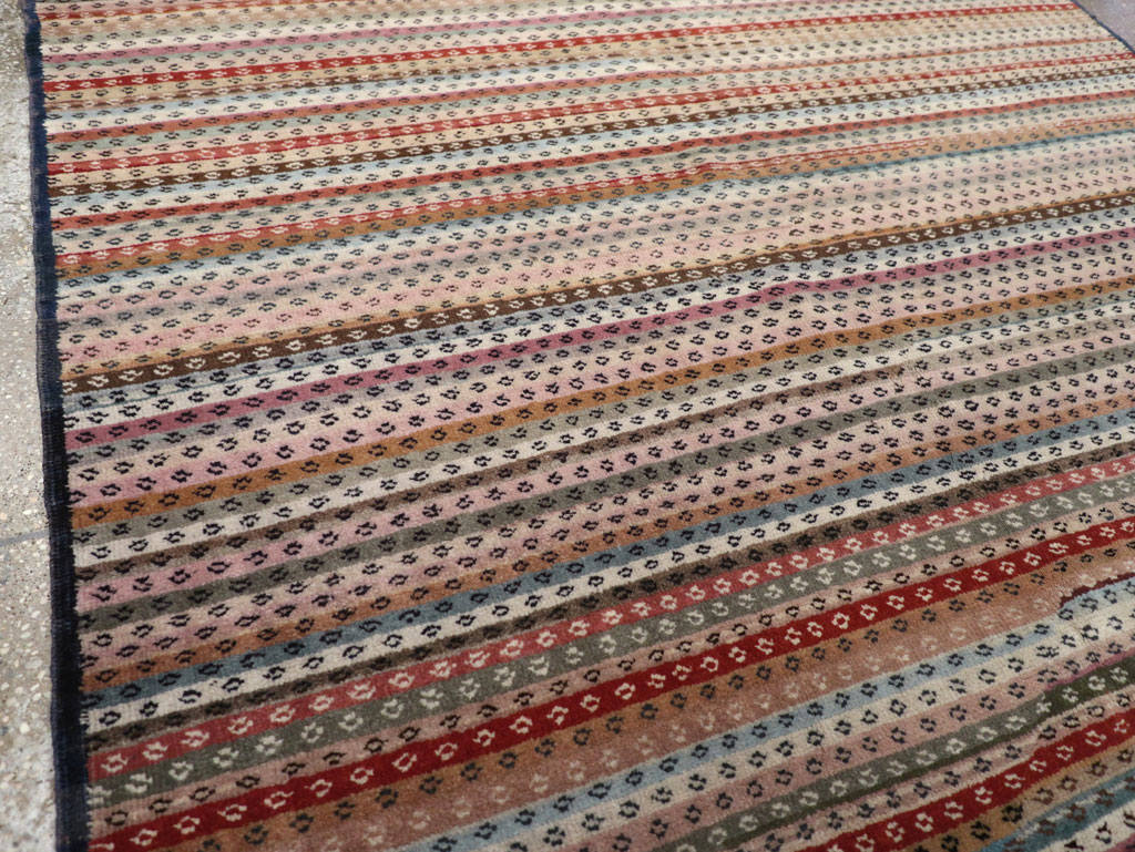 Vintage Turkish Anatolian Wide Gallery Runner, No.31060 - Gsblank