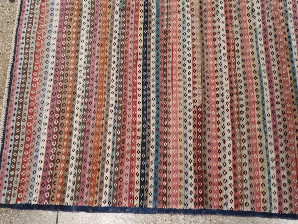 Vintage Turkish Anatolian Wide Gallery Runner, No.31060 - Gsblank