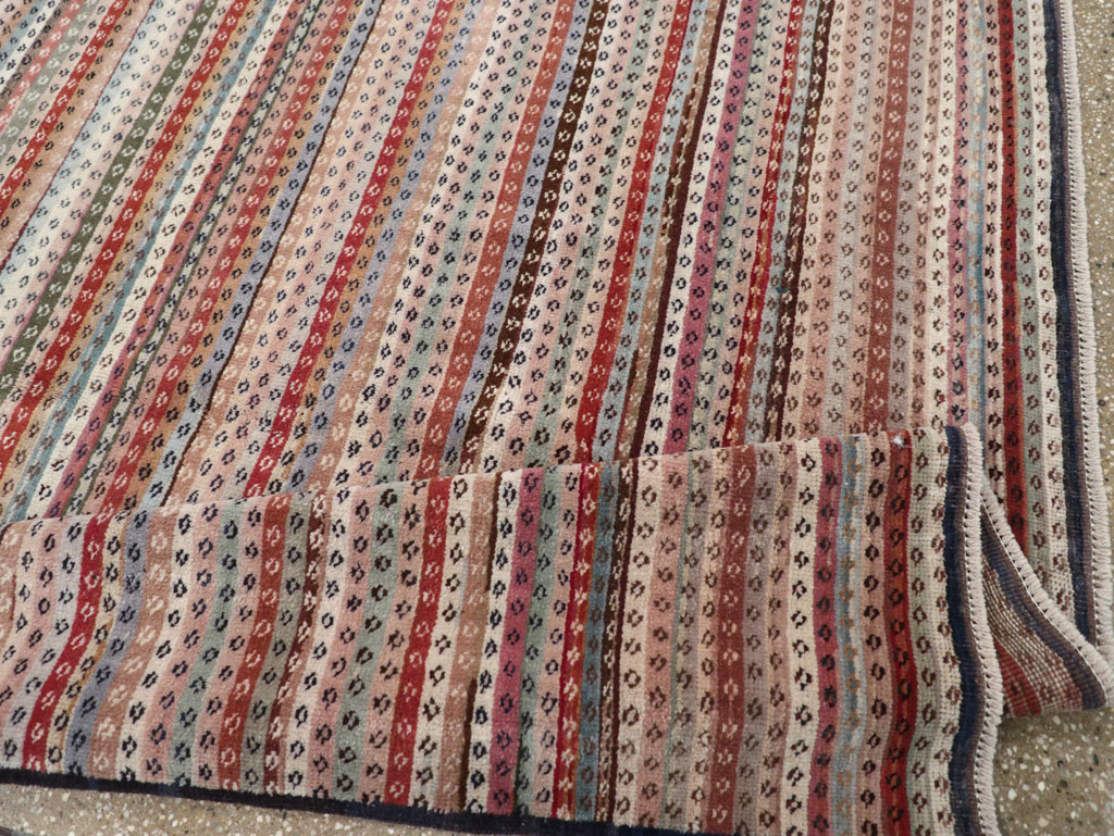 Vintage Turkish Anatolian Wide Gallery Runner, No.31060 - Gsblank