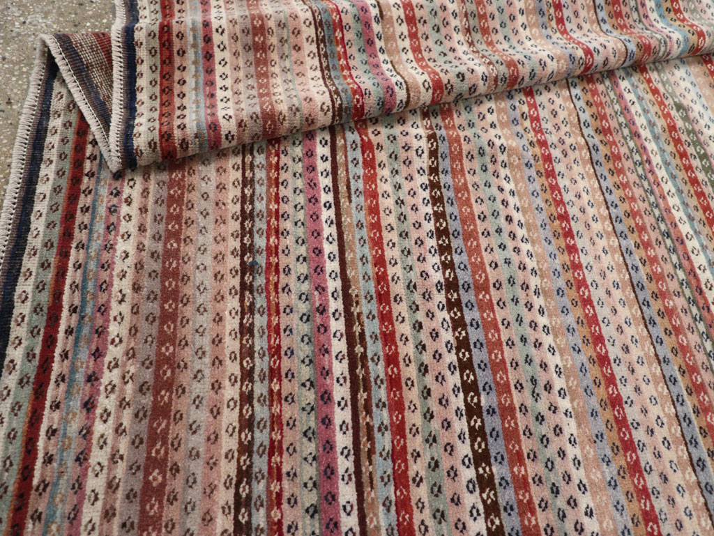 Vintage Turkish Anatolian Wide Gallery Runner, No.31060 - Gsblank