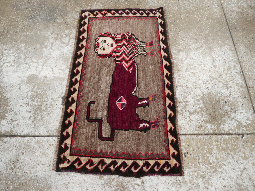 Vintage Pictorial Anatolian Rug, No.31061 - Gsblank