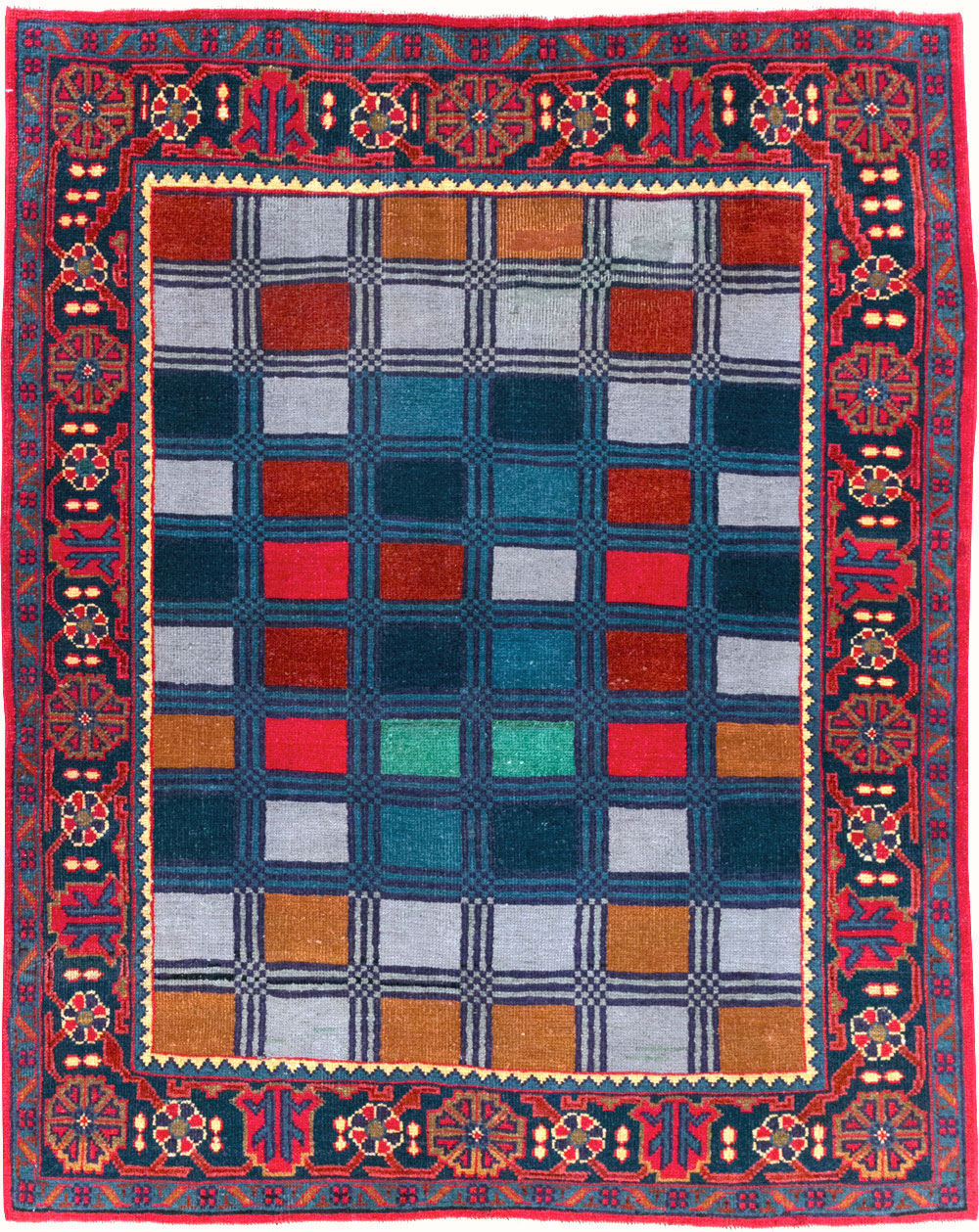 Vintage Persian Veece Throw Rug, No.31065 - Gsblank