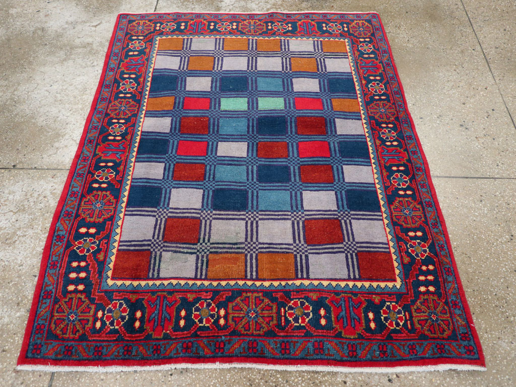 Vintage Persian Veece Throw Rug, No.31065 - Gsblank
