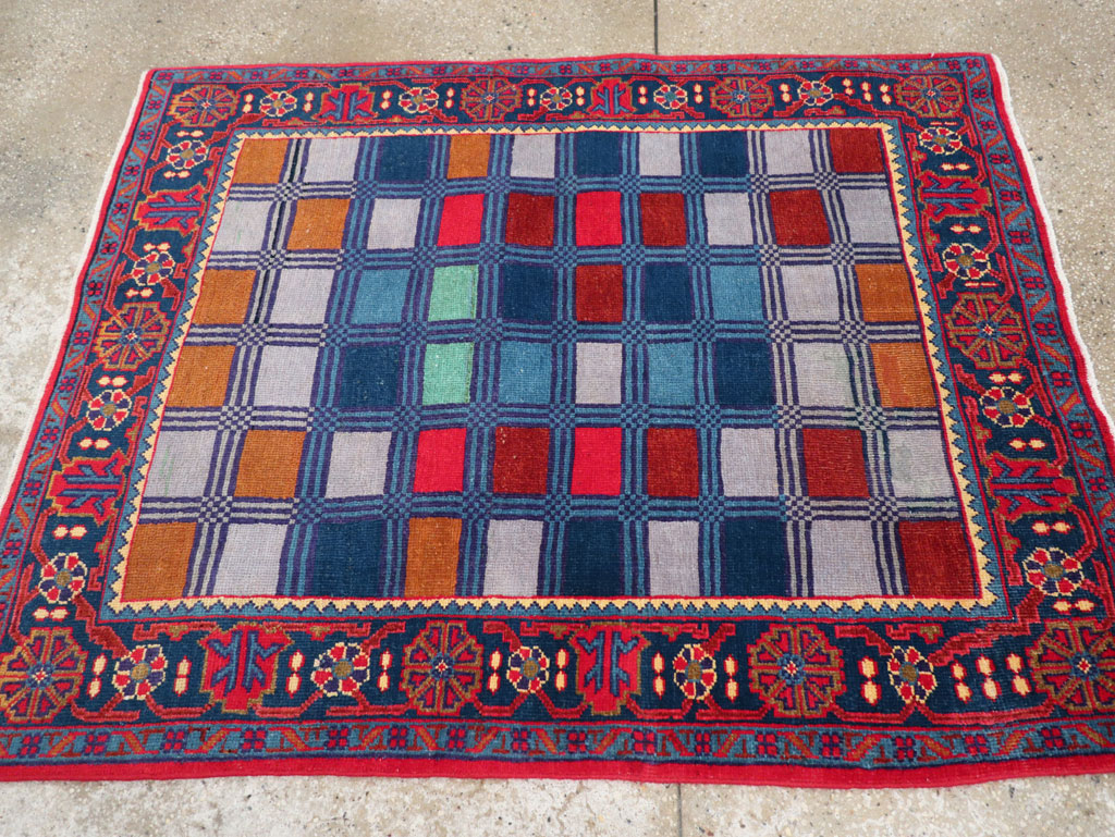 Vintage Persian Veece Throw Rug, No.31065 - Gsblank