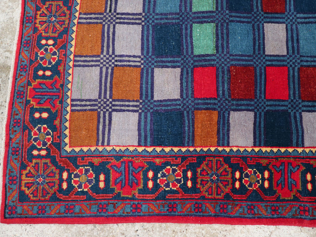 Vintage Persian Veece Throw Rug, No.31065 - Gsblank