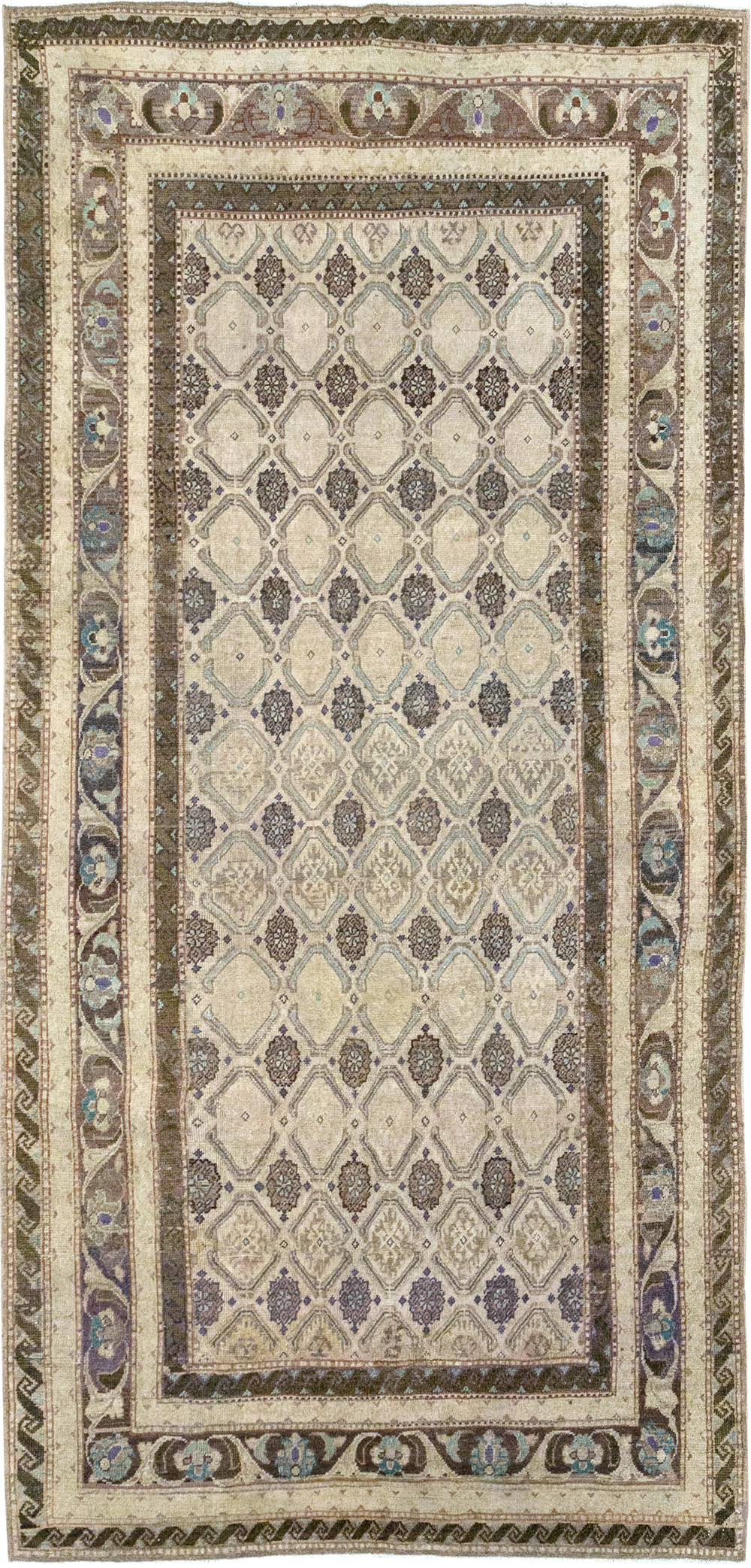 Vintage Persian Mahal Gallery Rug, No.31070 - Gsblank