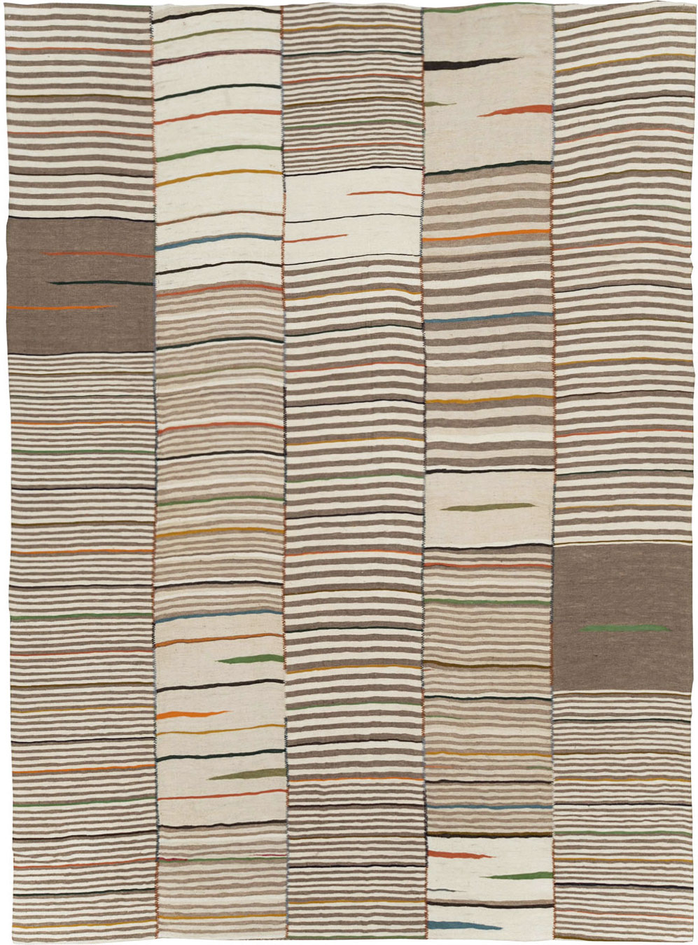 Contemporary Turkish Flatweave Kilim Room Size Carpet, No.31072 - Gsblank