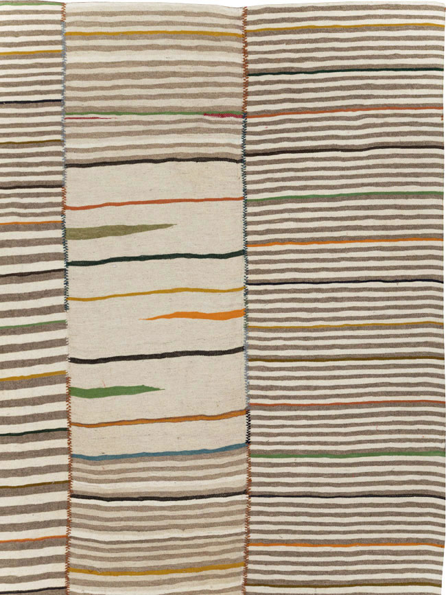 Contemporary Turkish Flatweave Kilim Room Size Carpet, No.31072 - Gsblank