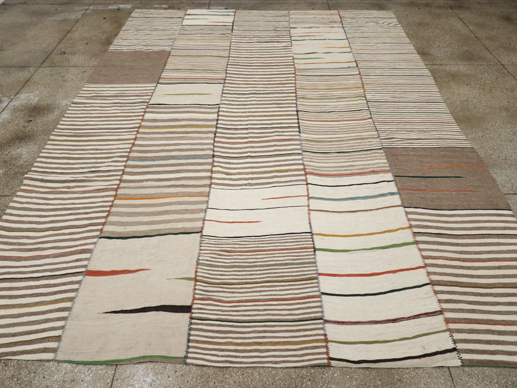 Contemporary Turkish Flatweave Kilim Room Size Carpet, No.31072 - Gsblank