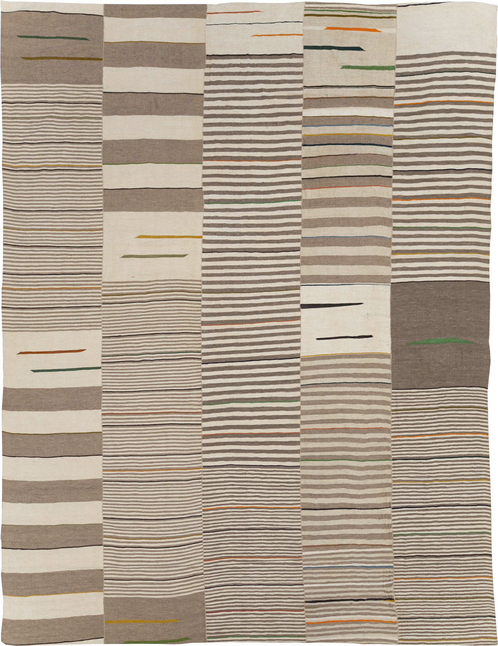 Contemporary Turkish Flatweave Kilim Room Size Carpet, No.31075 - Gsblank