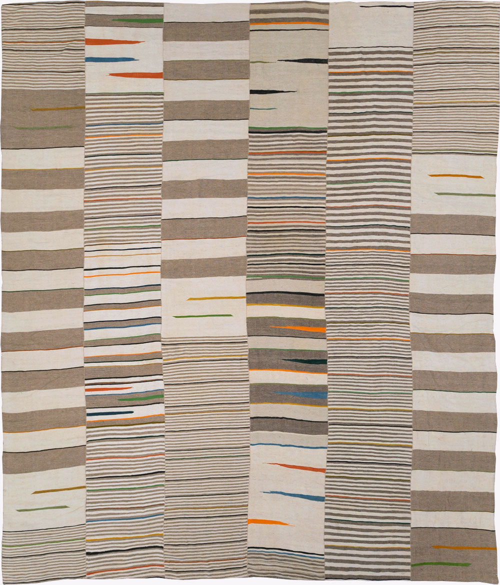 Contemporary Turkish Flatweave Kilim Large Room Size Carpet, No.31076 - Gsblank