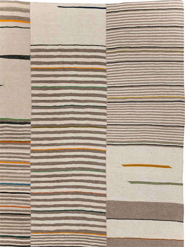 Contemporary Turkish Flatweave Kilim Large Room Size Carpet, No.31076 - Gsblank