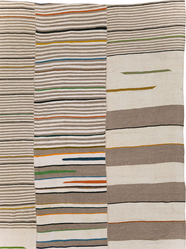 Contemporary Turkish Flatweave Kilim Large Room Size Carpet, No.31076 - Gsblank