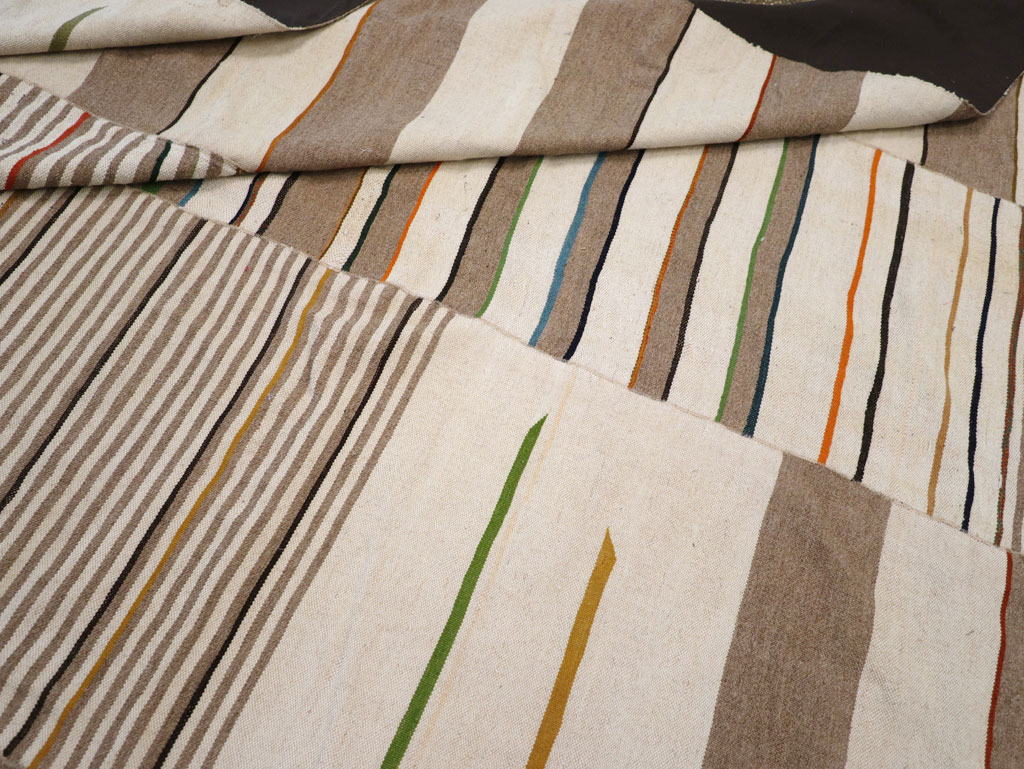 Contemporary Turkish Flatweave Kilim Large Room Size Carpet, No.31076 - Gsblank