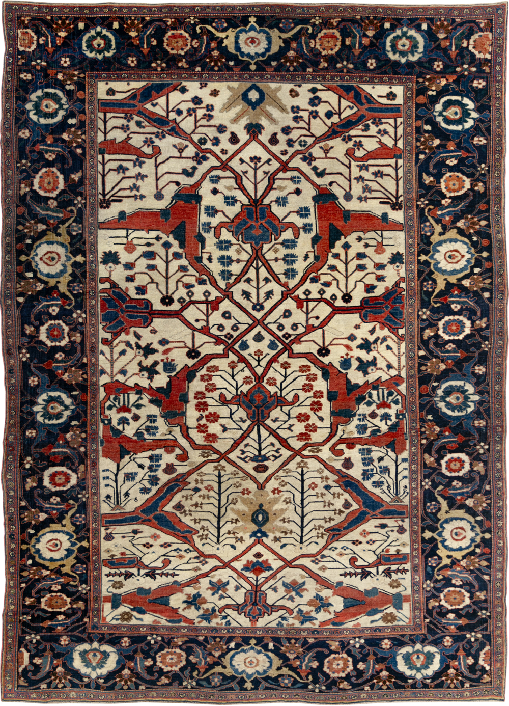 Antique Persian Bidjar Room Size Carpet, No.31081 - Gsblank