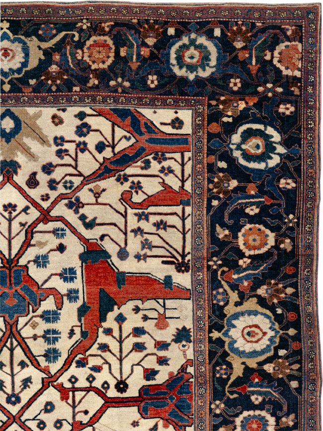 Antique Persian Bidjar Room Size Carpet, No.31081 - Gsblank