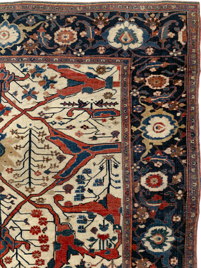 Antique Persian Bidjar Room Size Carpet, No.31081 - Gsblank