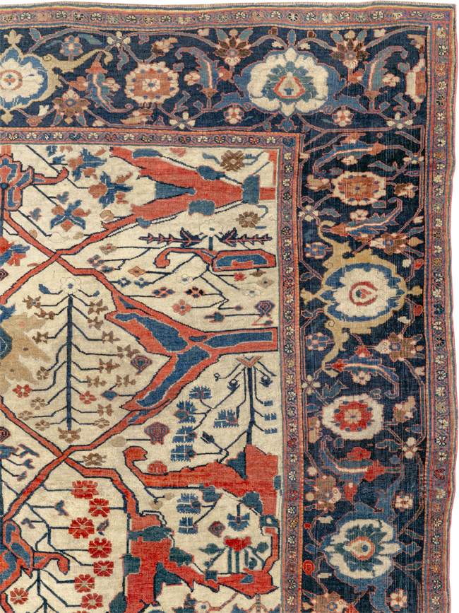 Antique Persian Bidjar Room Size Carpet, No.31081 - Gsblank