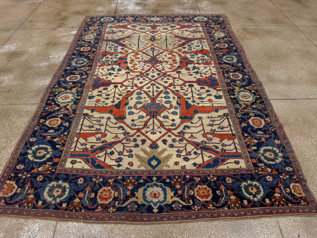 Antique Persian Bidjar Room Size Carpet, No.31081 - Gsblank