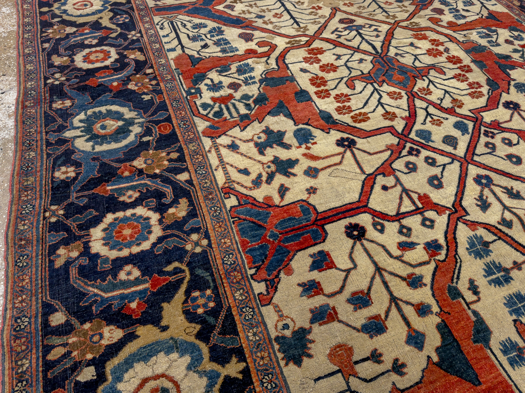 Antique Persian Bidjar Room Size Carpet, No.31081 - Gsblank