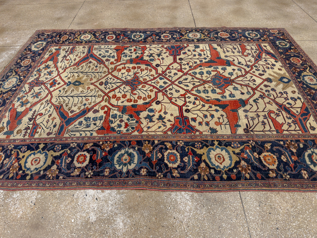 Antique Persian Bidjar Room Size Carpet, No.31081 - Gsblank