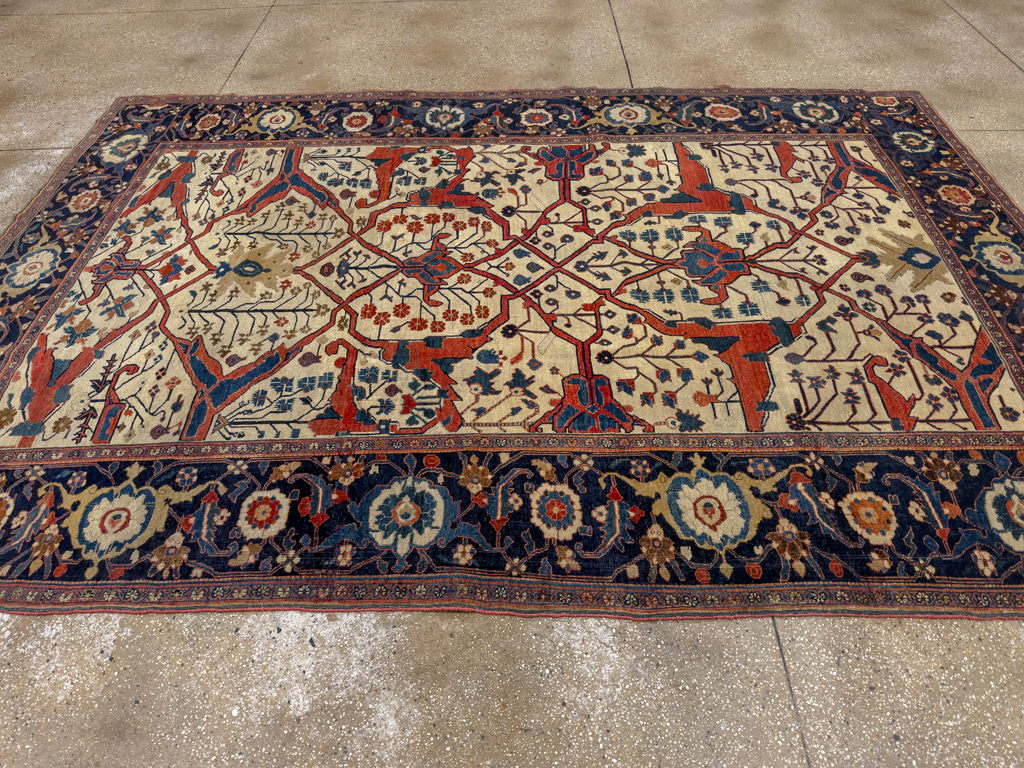 Antique Persian Bidjar Room Size Carpet, No.31081 - Gsblank