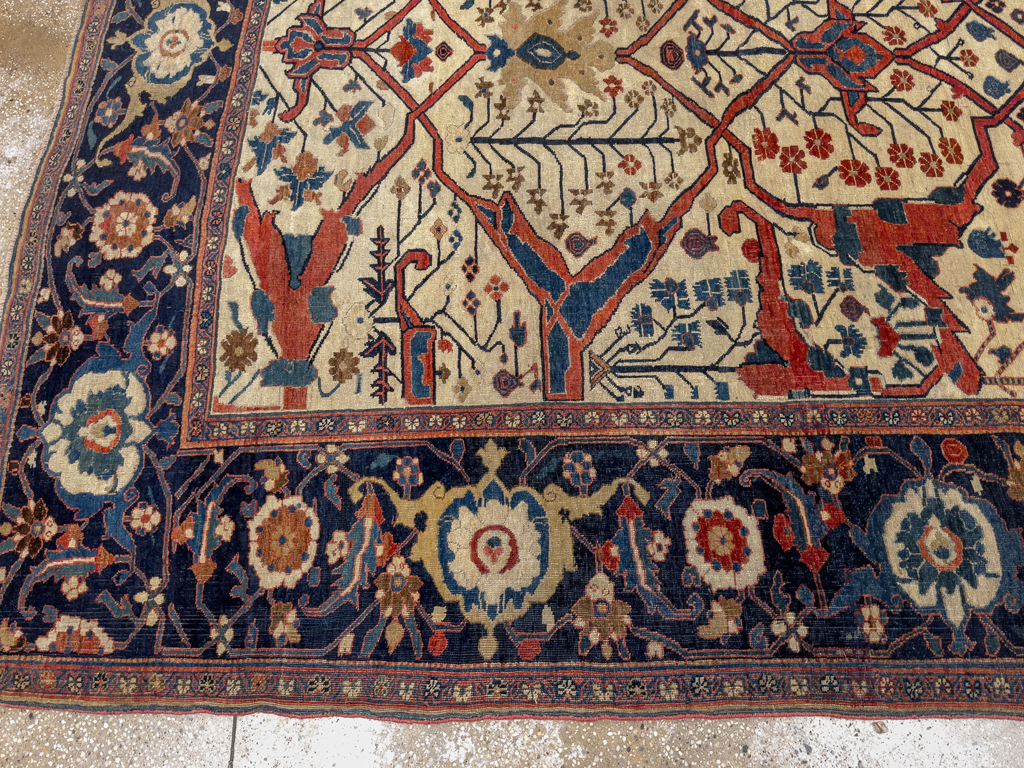 Antique Persian Bidjar Room Size Carpet, No.31081 - Gsblank
