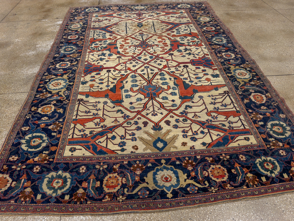 Antique Persian Bidjar Room Size Carpet, No.31081 - Gsblank