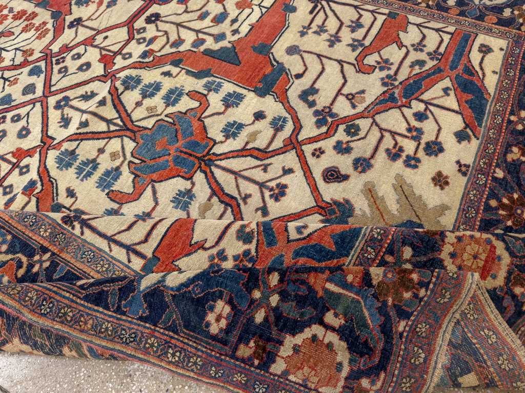 Antique Persian Bidjar Room Size Carpet, No.31081 - Gsblank