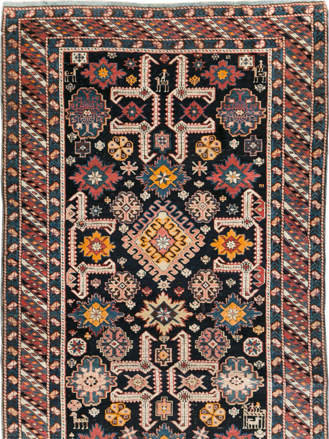 Antique Caucasian Perpedil Long Runner, No.31083 - Gsblank