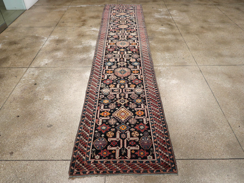 Antique Caucasian Perpedil Long Runner, No.31083 - Gsblank
