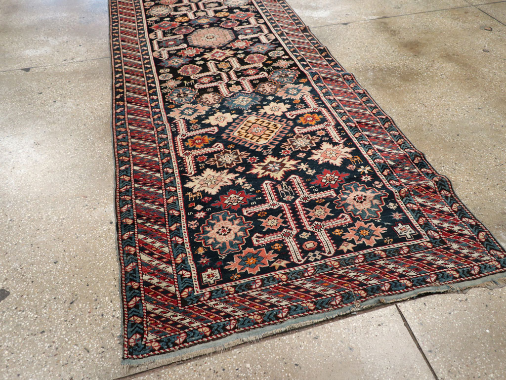 Antique Caucasian Perpedil Long Runner, No.31083 - Gsblank