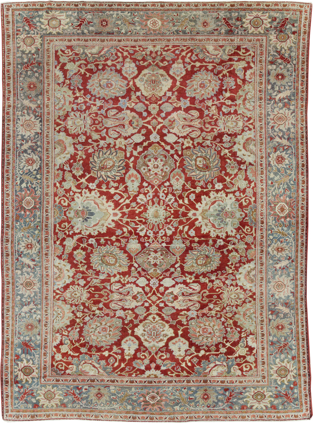 Antique Persian Mahal Carpet, No.31085 - Gsblank