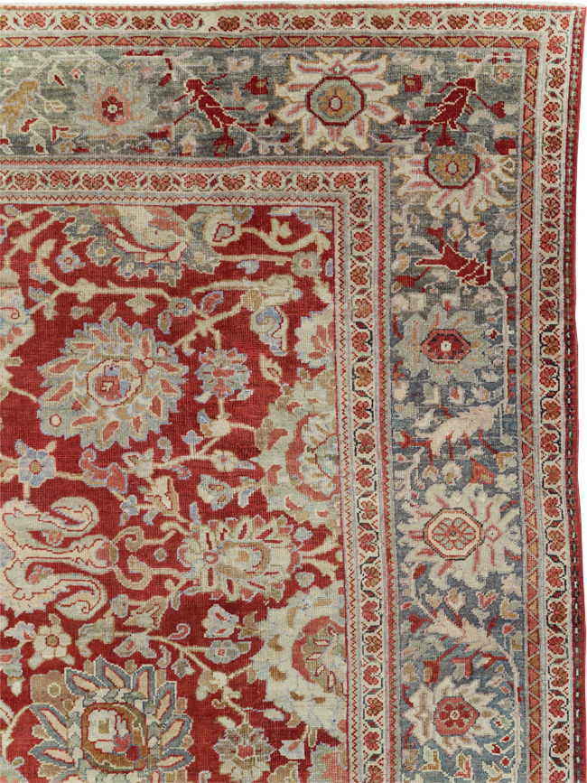 Antique Persian Mahal Carpet, No.31085 - Gsblank