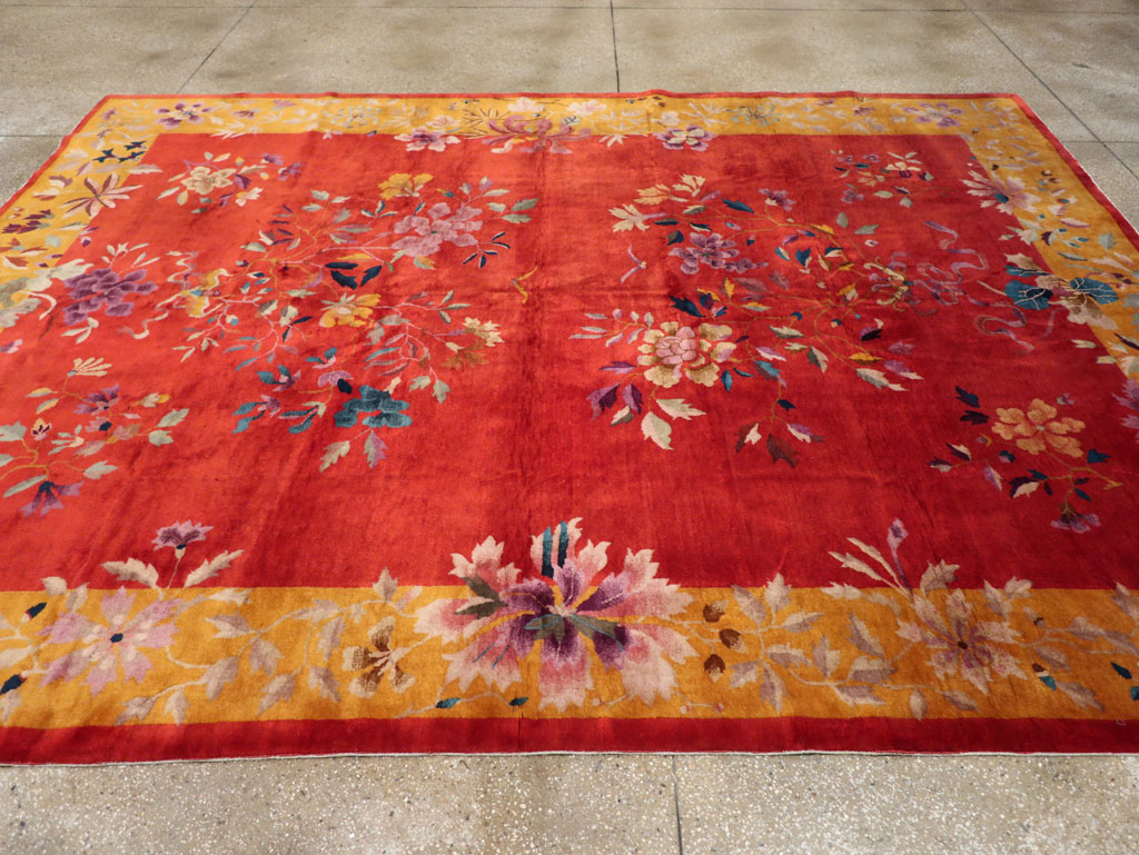 Vintage Chinese Art Deco Room Size Carpet, No.31098 - Gsblank