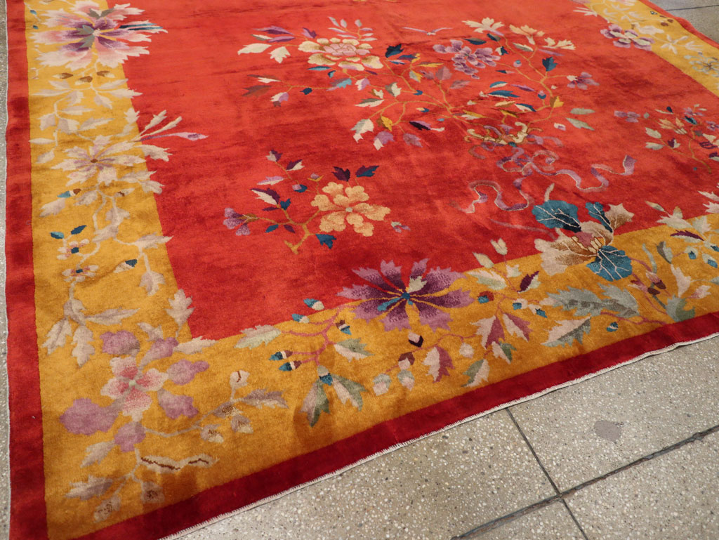 Vintage Chinese Art Deco Room Size Carpet, No.31098 - Gsblank