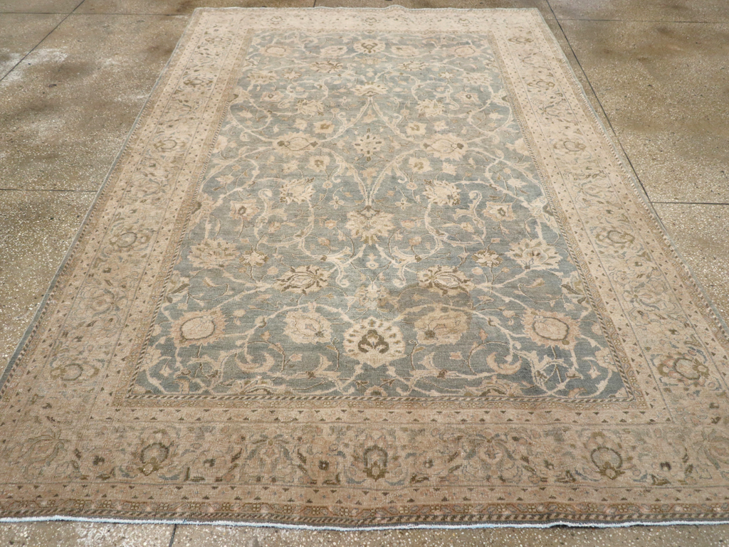 Vintage Persian Mahal Accent Carpet, No.31101 - Gsblank