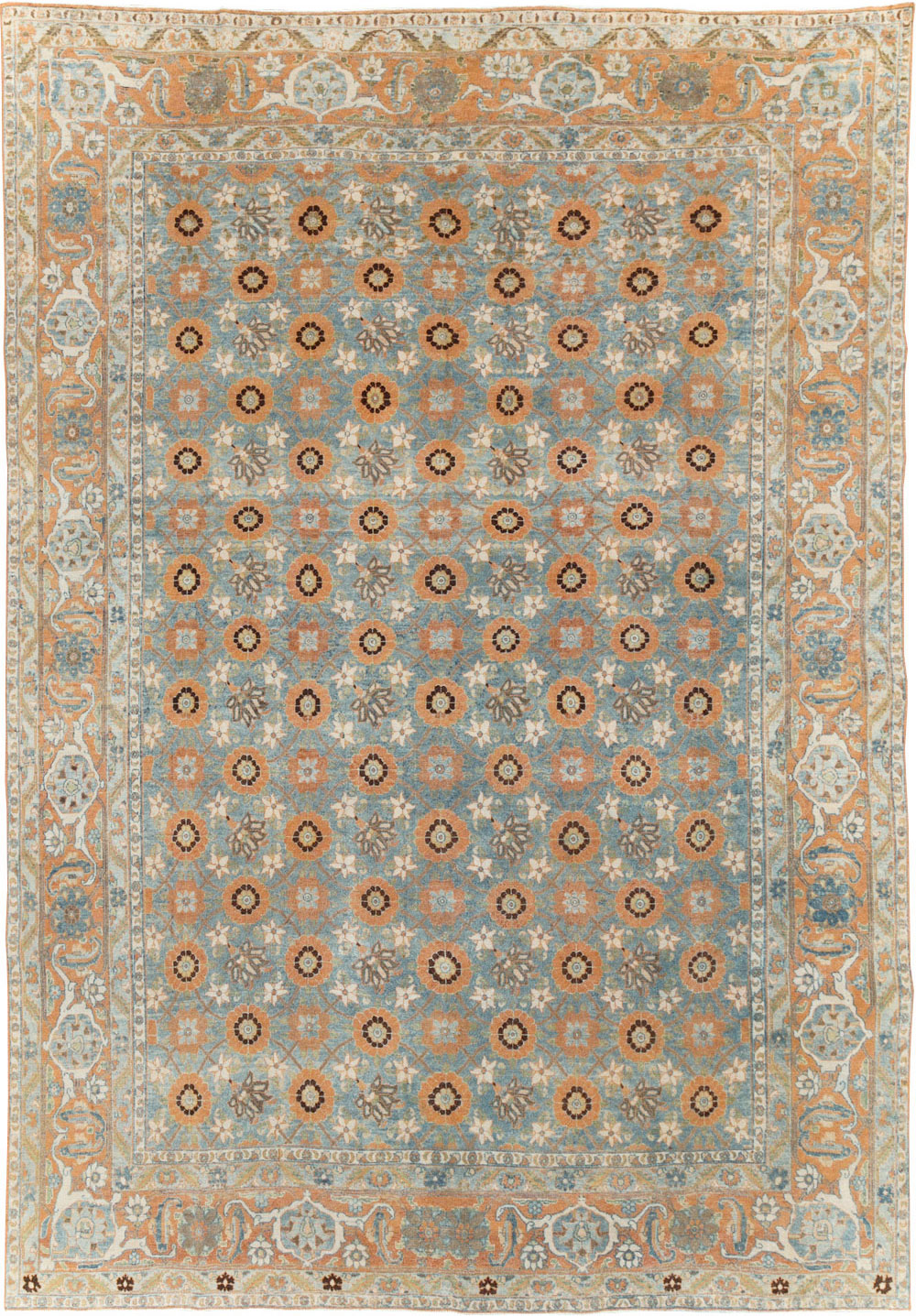 Antique Persian Veramin Small Room Size Rug, No.31102 - Gsblank