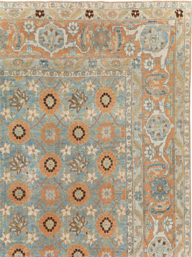 Antique Persian Veramin Small Room Size Rug, No.31102 - Gsblank