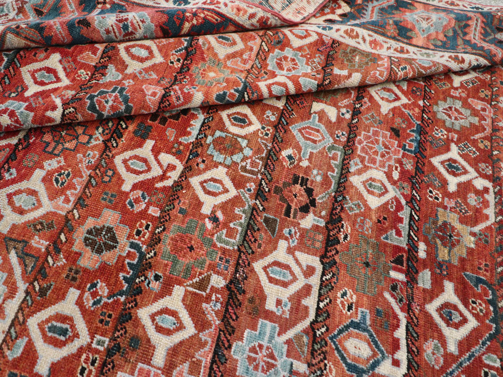 Antique Persian Heriz Room Size Carpet, No.31103 - Gsblank