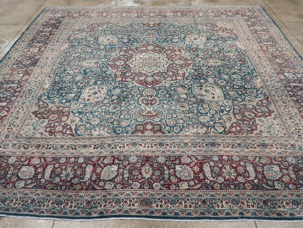 Antique Persian Mashad Large Room Size Carpet, No.31105 - Gsblank