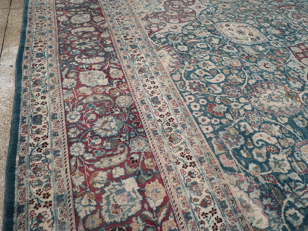 Antique Persian Mashad Large Room Size Carpet, No.31105 - Gsblank