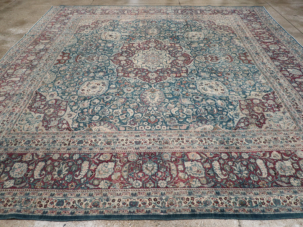 Antique Persian Mashad Large Room Size Carpet, No.31105 - Gsblank