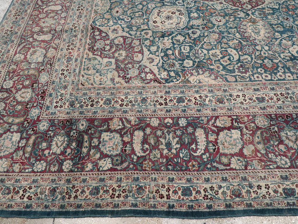 Antique Persian Mashad Large Room Size Carpet, No.31105 - Gsblank