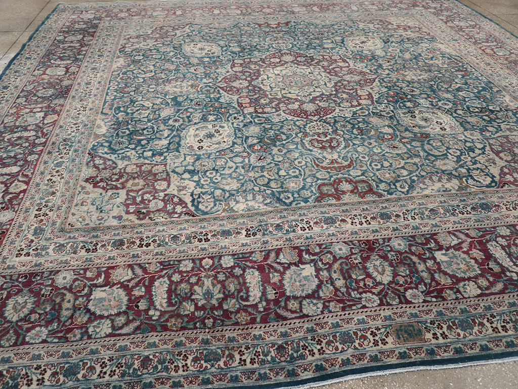 Antique Persian Mashad Large Room Size Carpet, No.31105 - Gsblank