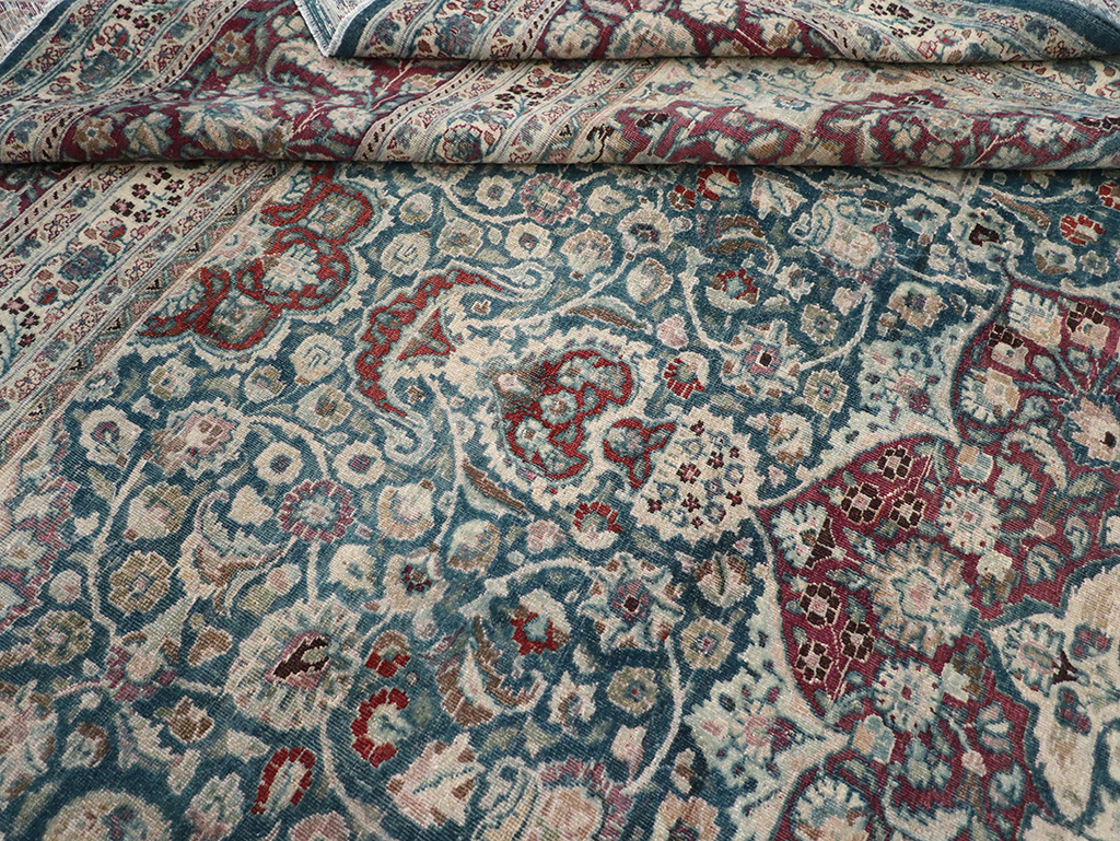 Antique Persian Mashad Large Room Size Carpet, No.31105 - Gsblank