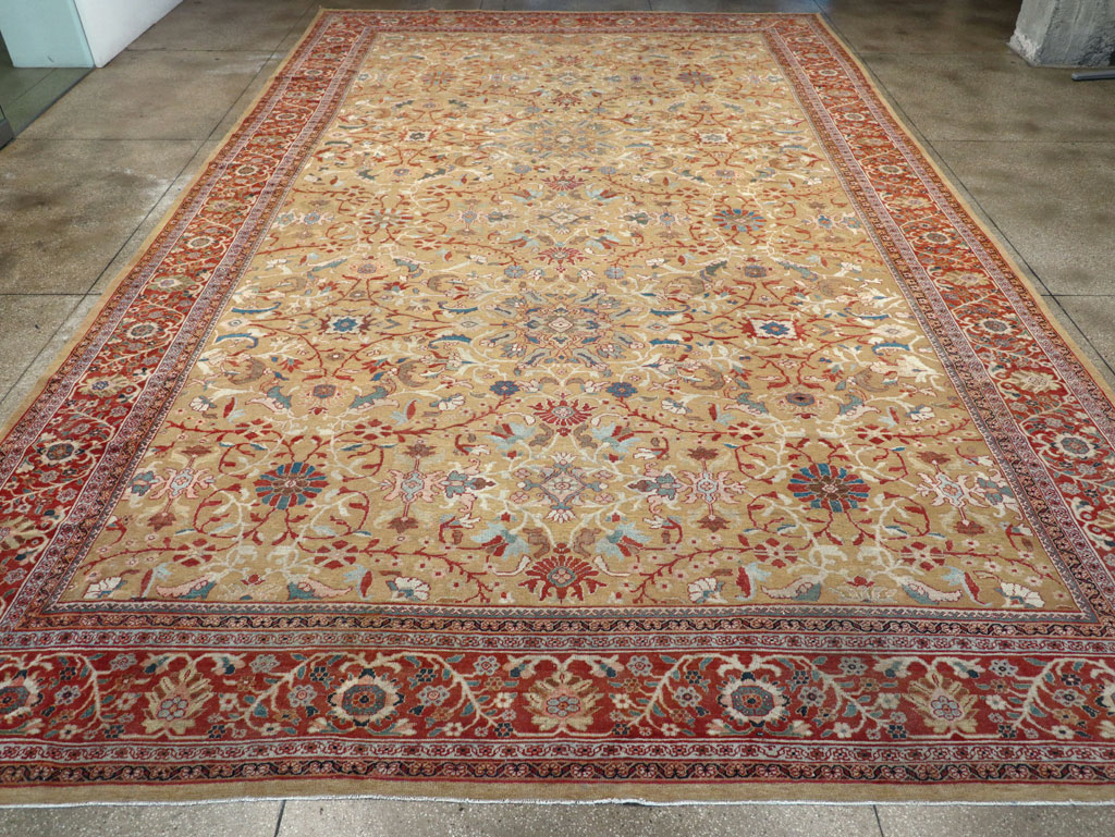Antique Persian Mahal Oversize Carpet, No.31106 - Gsblank