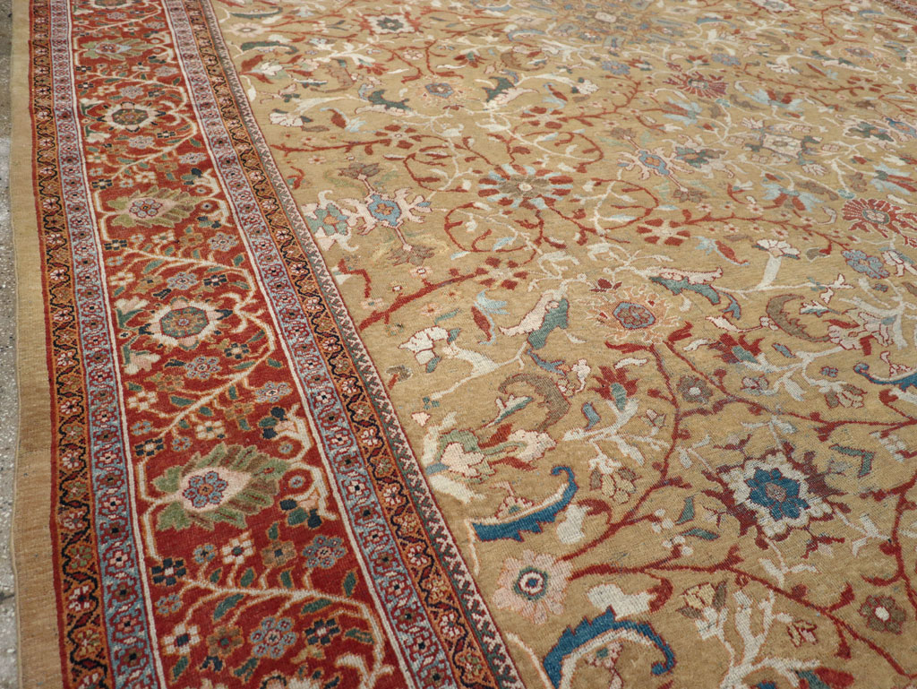 Antique Persian Mahal Oversize Carpet, No.31106 - Gsblank
